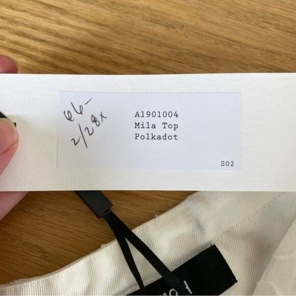 N12H - Mila Top Polka Dot in White - Picture 4 of 6